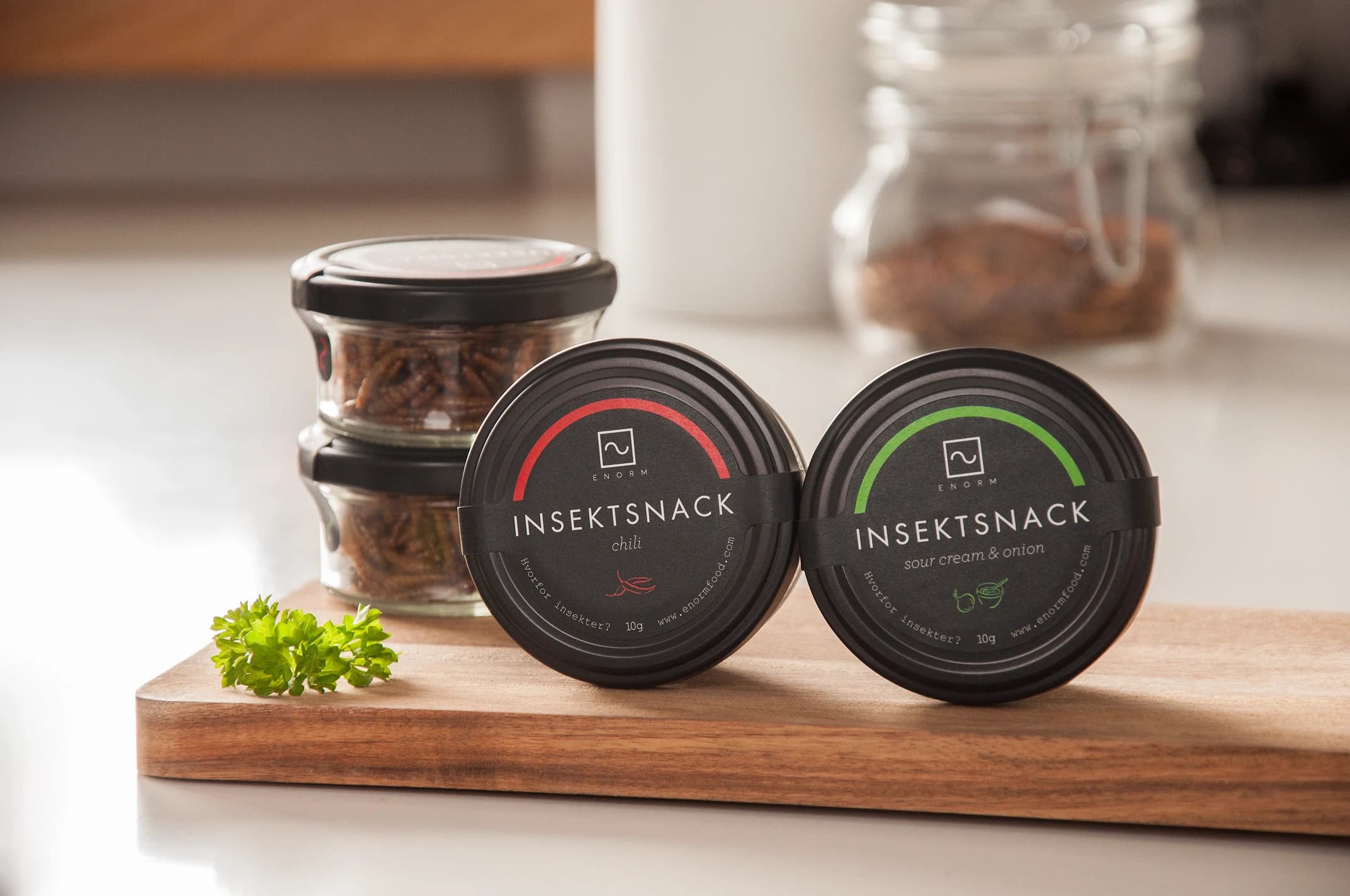 Insect snack packaging