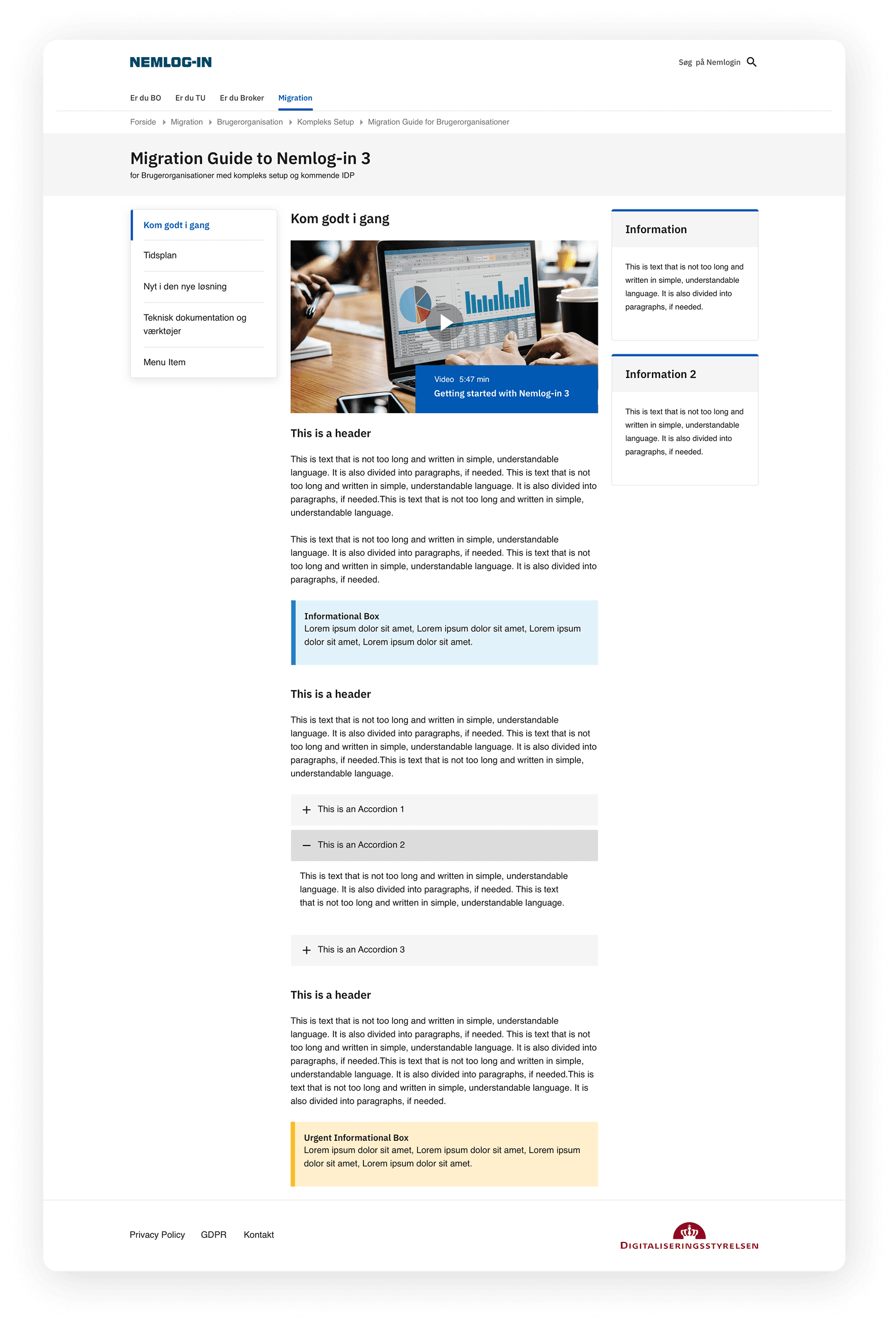 Subpage — desktop
